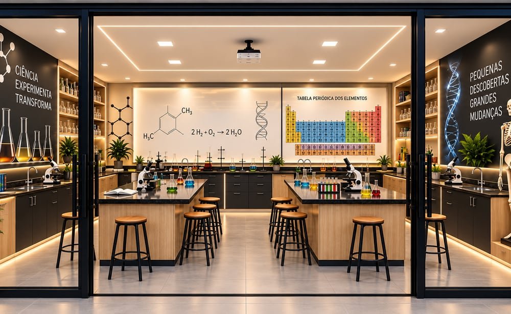 Laboratório de ciências da nova estrutura